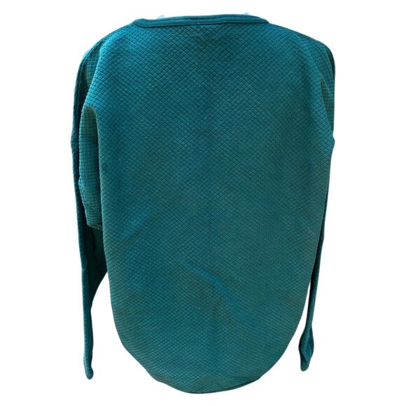 Vintage Winter Teddy Sweatshirt M/L Green Pullover Bears X-mas Tompkins Avenue - Picture 5 of 14